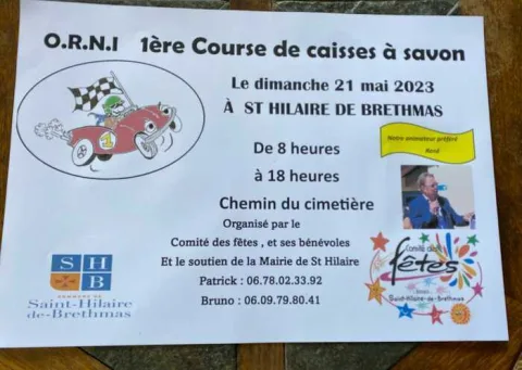 Affiche de Course de caisses à savon de Saint-Hilaire-de-Brethmas