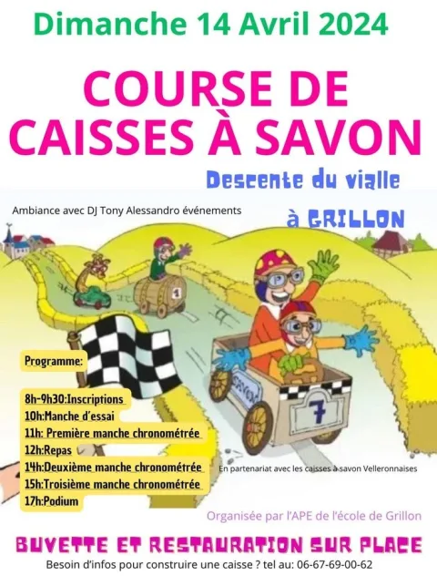 Affiche de Course de caisses à savon de Grillon