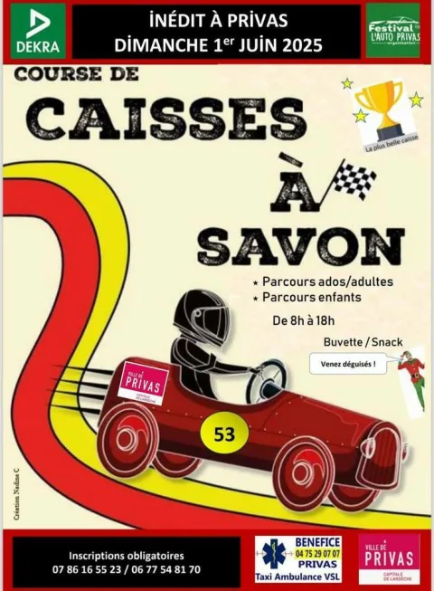 Affiche de Course de caisses à savon de Privas