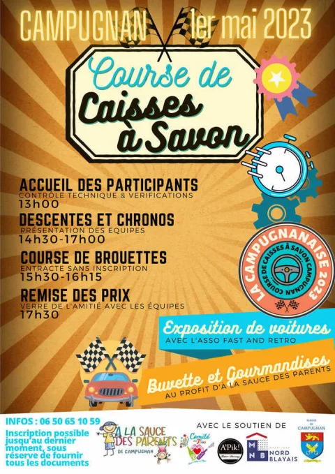 Affiche de Course de caisses à savon de Campugnan