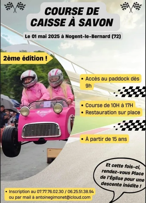 Affiche de Course de caisses à savon de Nogent-le-Bernard
