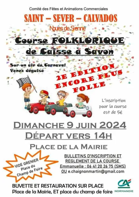 Affiche de Course de caisses à savon de Noues de Sienne
