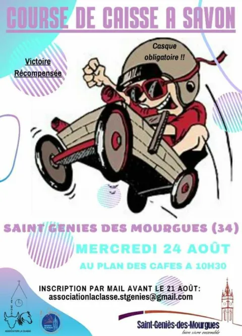 Affiche de Course de caisses à savon de Saint-Geniès-des-Mourgues