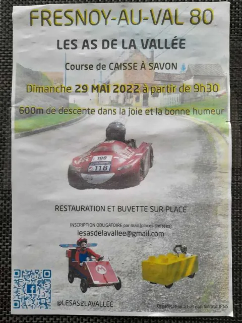 Affiche de Course de caisses à savon de Fresnoy-au-Val