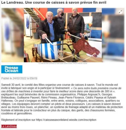 Affiche de Course de caisses à savon du Landreau