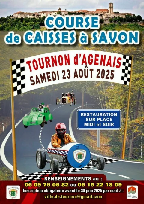 Affiche de Course de caisses à savon de Tournon-d'Agenais