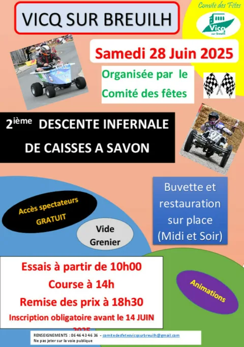 Affiche de Course de caisses à savon de Vicq-sur-Breuilh