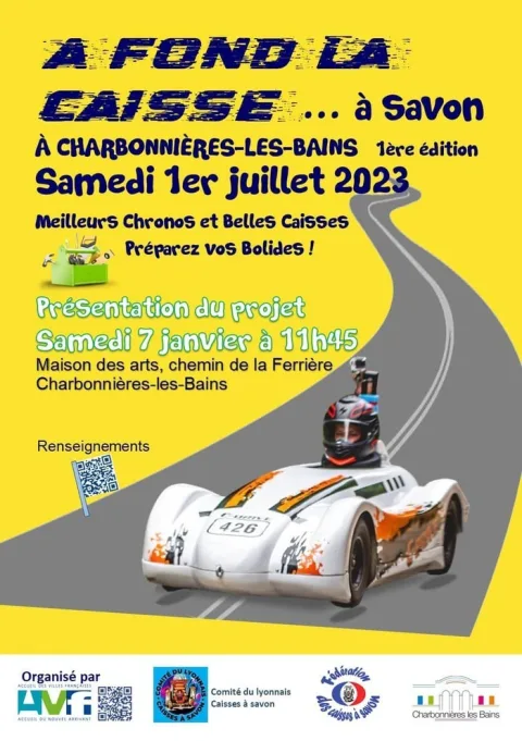 Affiche de Course de caisses à savon de Charbonnières-les-Bains