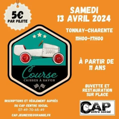 Affiche de Course de caisses à savon de Tonnay-Charente