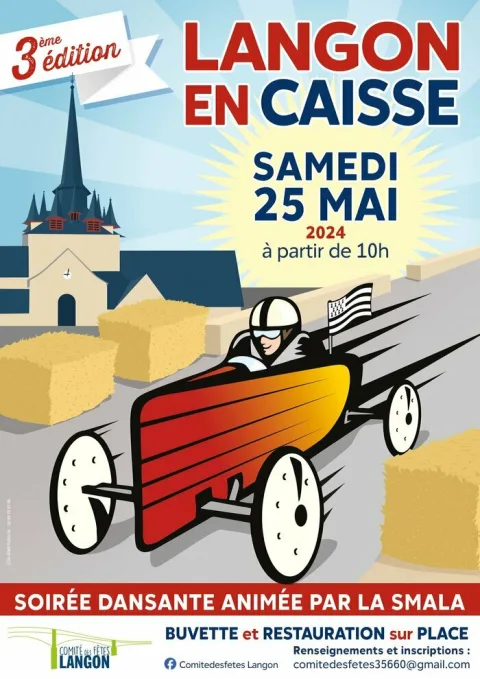 Affiche de Course de caisses à savon de Langon