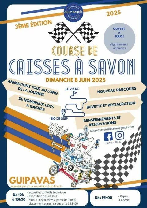 Affiche de Course de caisses à savon de Guipavas