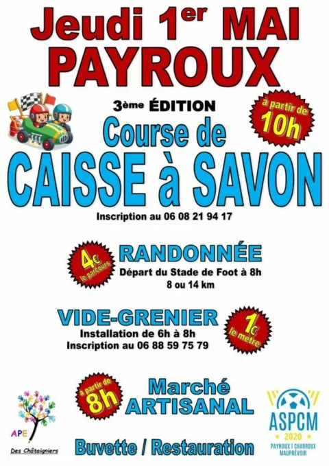 Affiche de Course de caisses à savon de Payroux