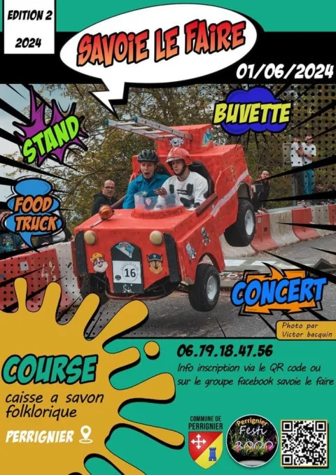 Affiche de Course de caisses à savon de Perrignier
