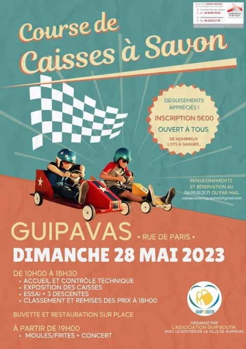 Affiche de Course de caisses à savon de Guipavas