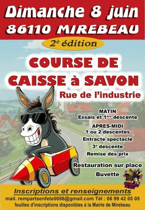 Affiche de Course de caisses à savon de Mirebeau