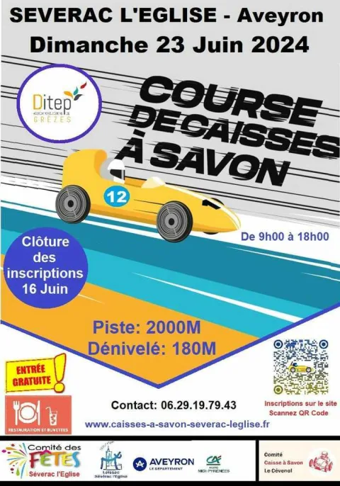 Affiche de Course de caisses à savon de Laissac-Sévérac l'Église