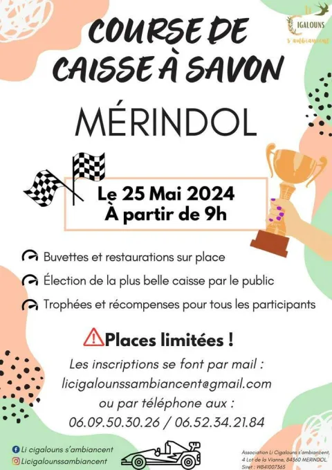 Affiche de Course de caisses à savon de Mérindol