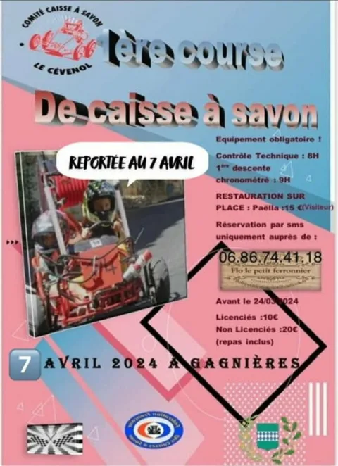 Affiche de Course de caisses à savon de Gagnières