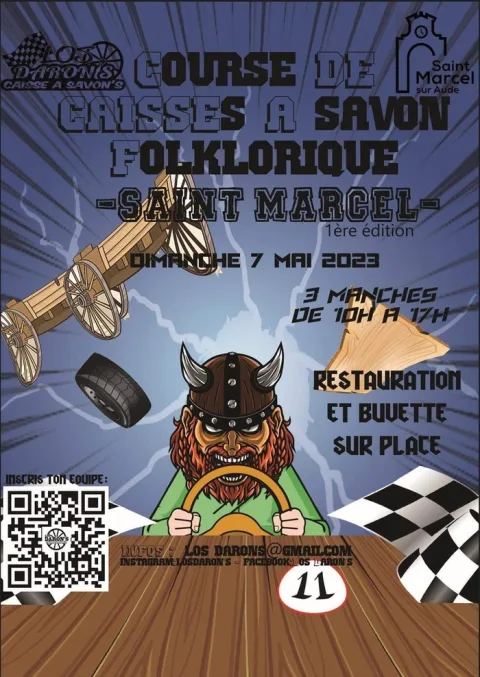 Affiche de Course de caisses à savon de Saint-Marcel-sur-Aude