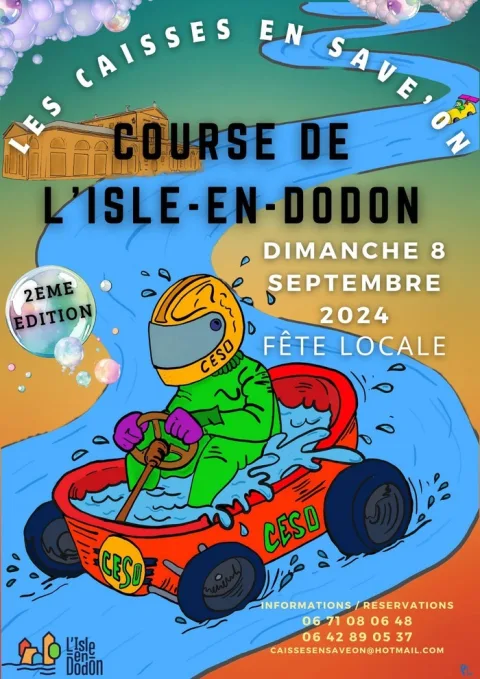 Affiche de Course de caisses à savon de L'Isle-en-Dodon
