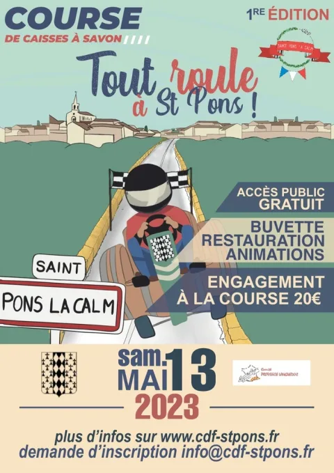 Affiche de Course de caisses à savon de Saint-Pons-la-Calm