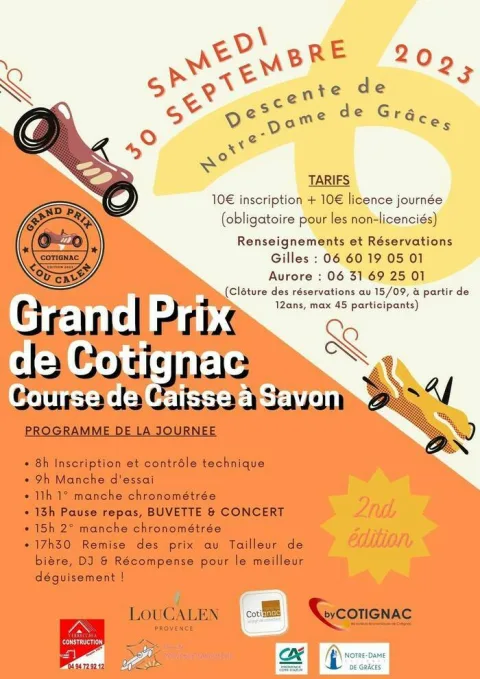 Affiche de Course de caisses à savon de Cotignac