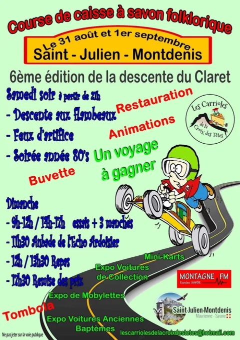 Affiche de Course de caisses à savon de Saint-Julien-Mont-Denis