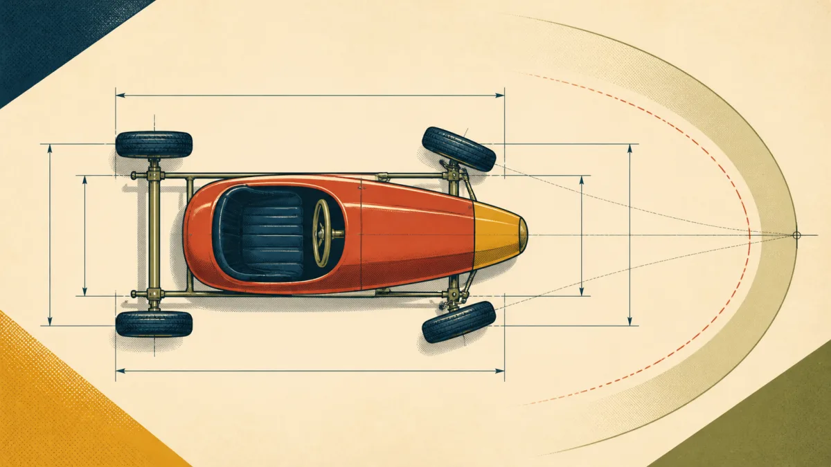 Schéma illustré des proportions et dimensions d’un châssis de caisse à savon