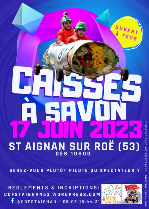 Affiche de Course de caisses à savon de Saint-Aignan-sur-Roë