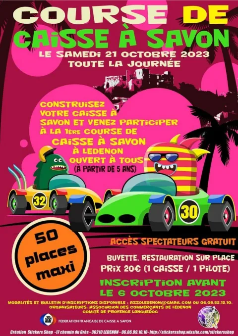 Affiche de Course de caisses à savon de Lédenon