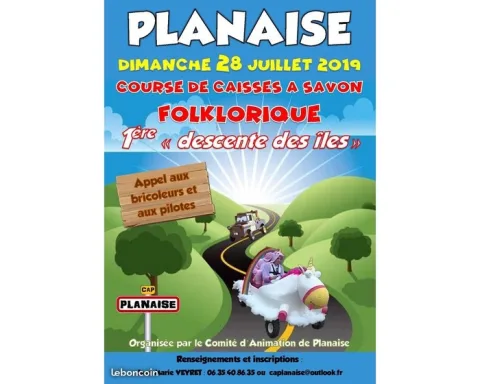 Affiche de 1re Course de caisses à savon de Planaise