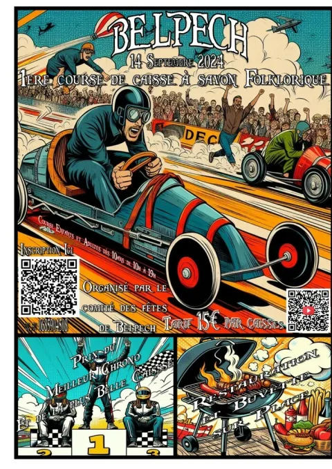 Affiche de 1re Course de caisses à savon de Belpech