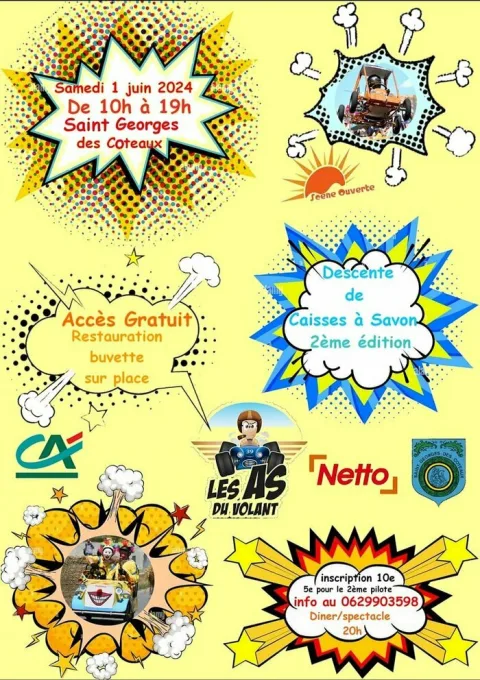 Affiche de Course de caisses à savon de Saint-Georges-des-Coteaux