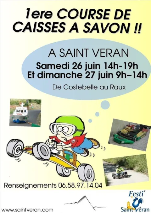 Affiche de 1re Course de caisses à savon de Saint-Véran