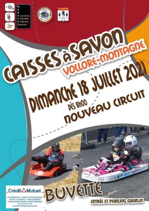 Affiche de Course de caisses à savon de Vollore-Montagne