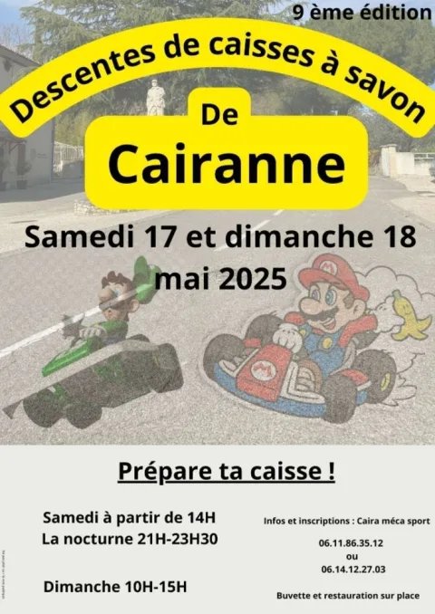 Affiche de Course de caisses à savon de Cairanne