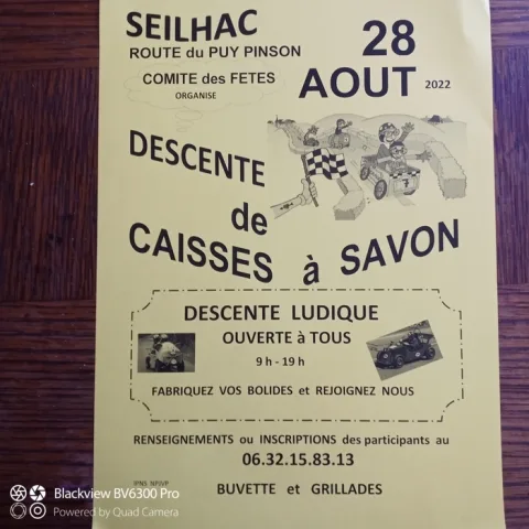 Affiche de Course de caisses à savon folklorique de Seilhac