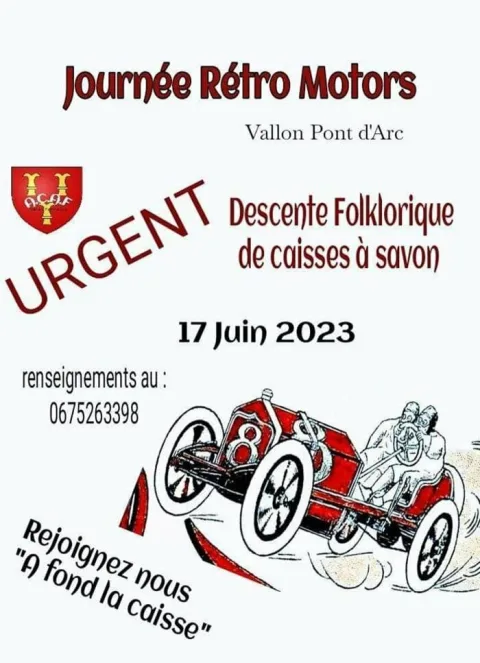 Affiche de Course de caisses à savon de Vallon-Pont-d'Arc