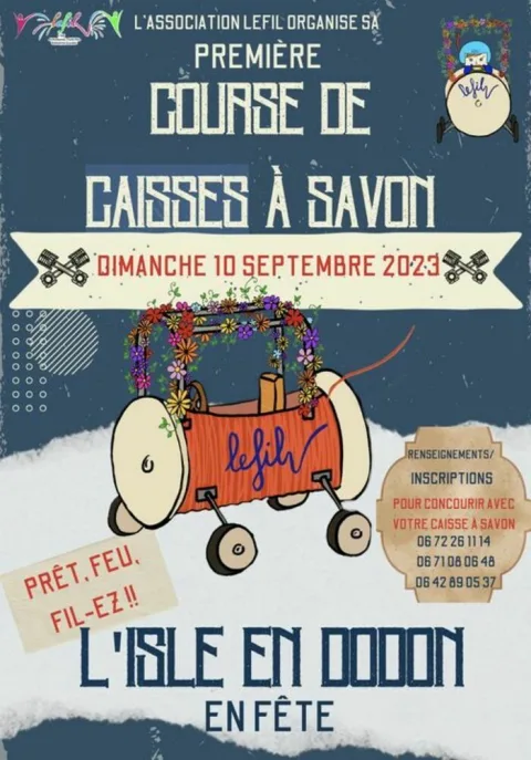 Affiche de Course de caisses à savon de L'Isle-en-Dodon